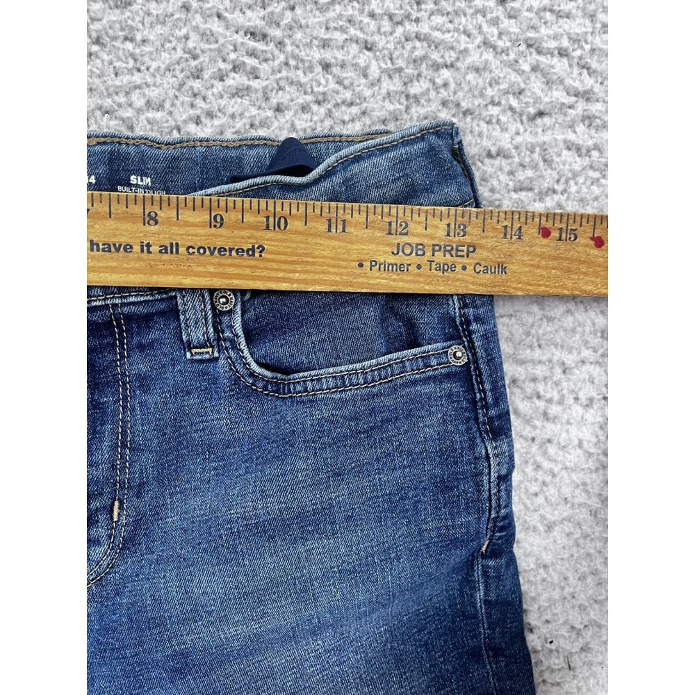 Big Girls Old Navy Built In Tough Medium Wash Slim Denim Jeans Size 14 - Picture 7 of 12